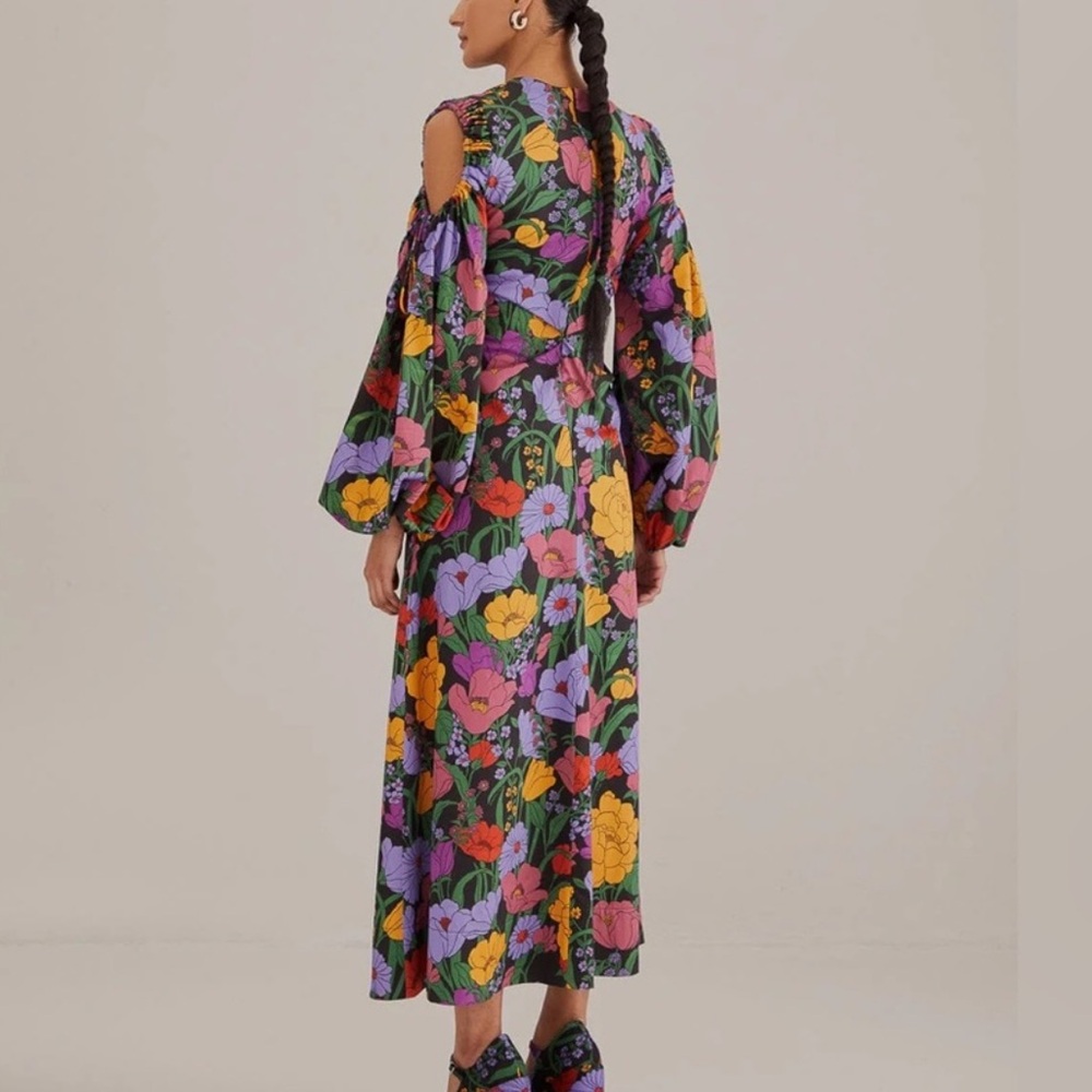 FARM Rio Bucolic Garden Sleeve Cut Out Dress - Picture 5 of 10